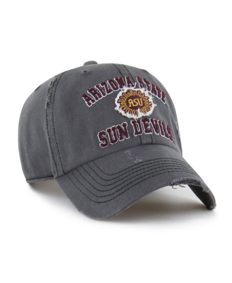 Men's and Women's Charcoal Arizona State Sun Devils Well-Worn Seymore Clean Up Adjustable Hat