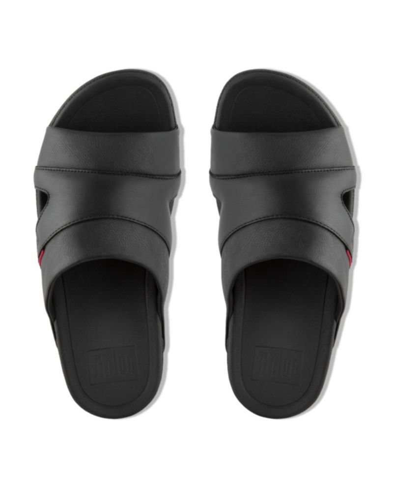 Men's Freeway Pool Slide in Leather
