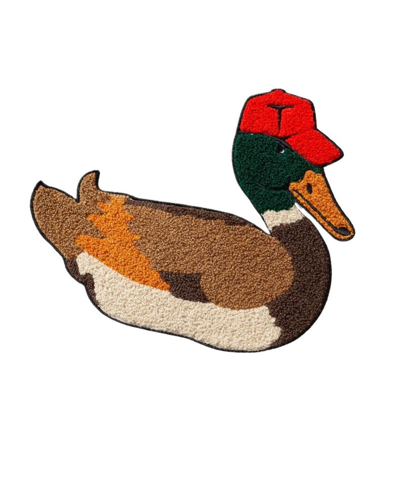 Men's Duck Hunt Crew Neck Relaxed-Fit Embroidered Duck Motif Sweatshirt