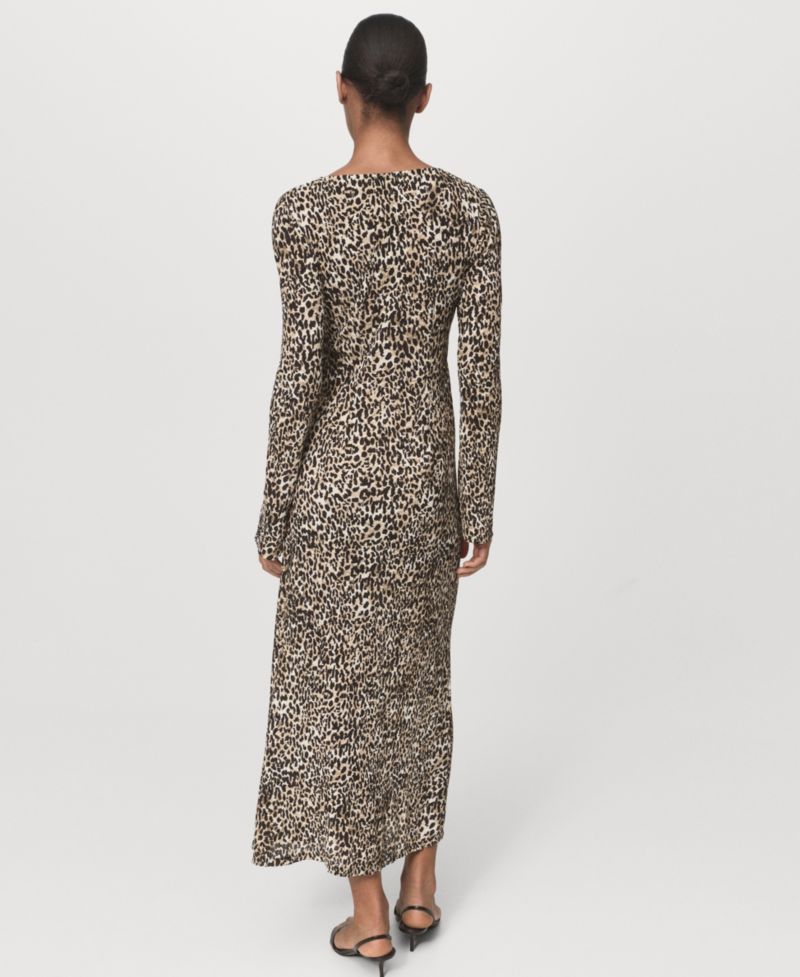 Women's Printed V-Neck Dress