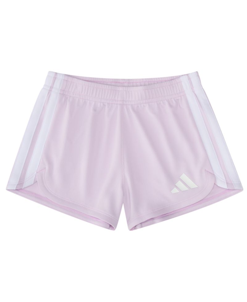 Baby Girls' Back Pleated Short-Sleeve T-Shirt and Mesh Shorts, 2-Piece Set