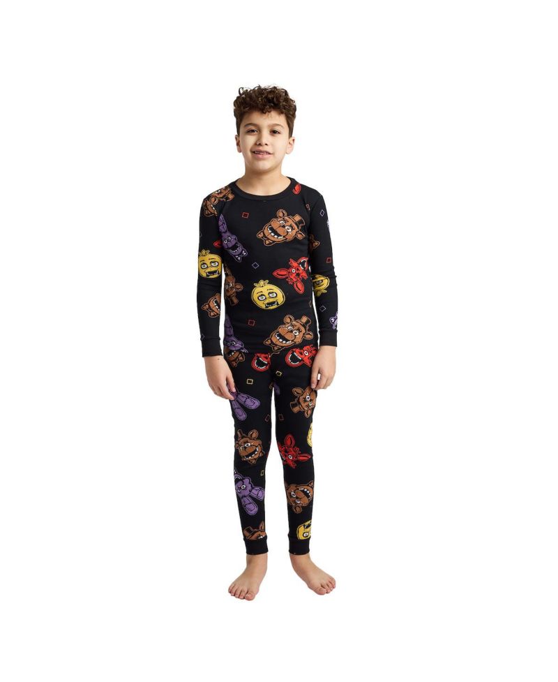 Big Boys I Survived Freddy Face 4-Pack Pajama Set-14
