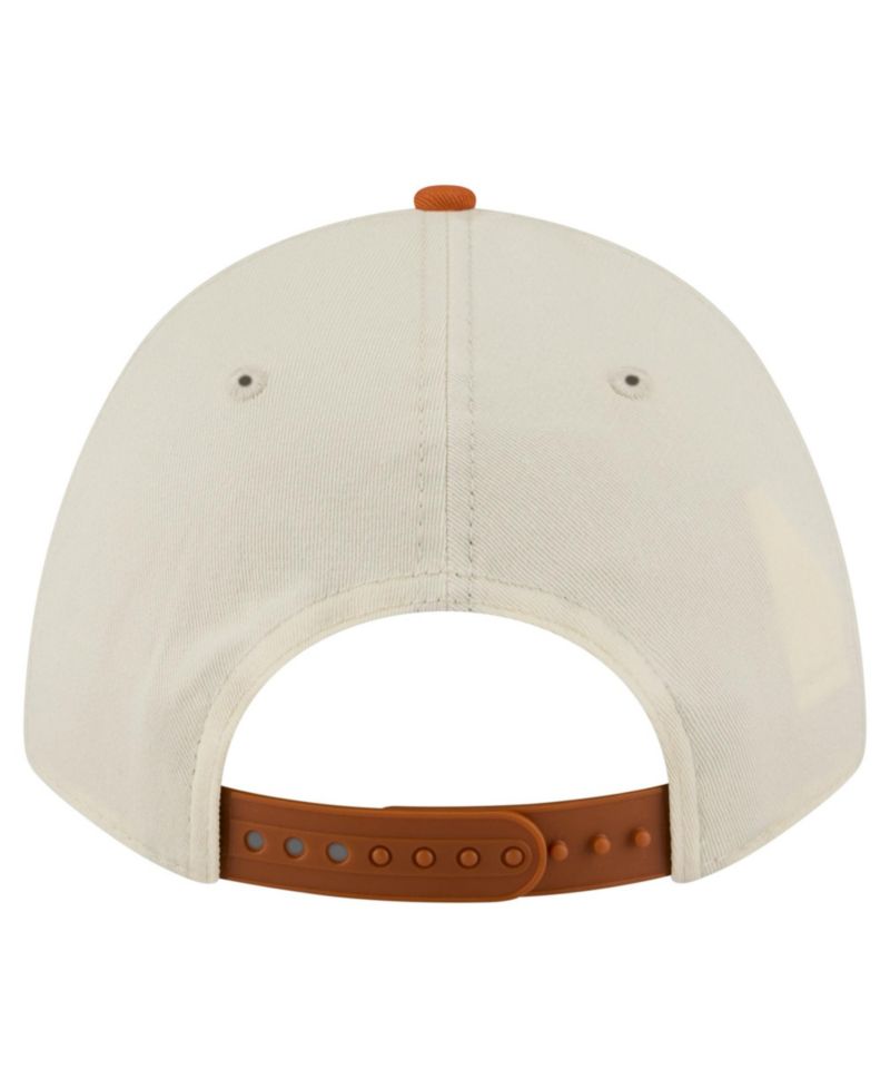 Men's Natural/Texas Orange Texas Longhorns Prepster 9FORTY M-Crown Adjustable Hat