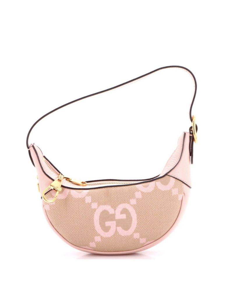 Mini Ophidia Half Moon Bag Jumbo GG Canvas
