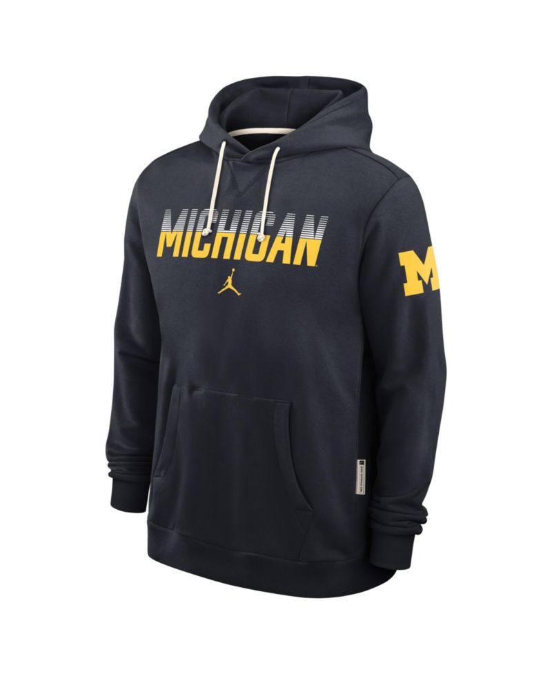 Men's Navy Michigan Wolverines 2026 Sideline Standard Issue Dri-FIT Hoodie