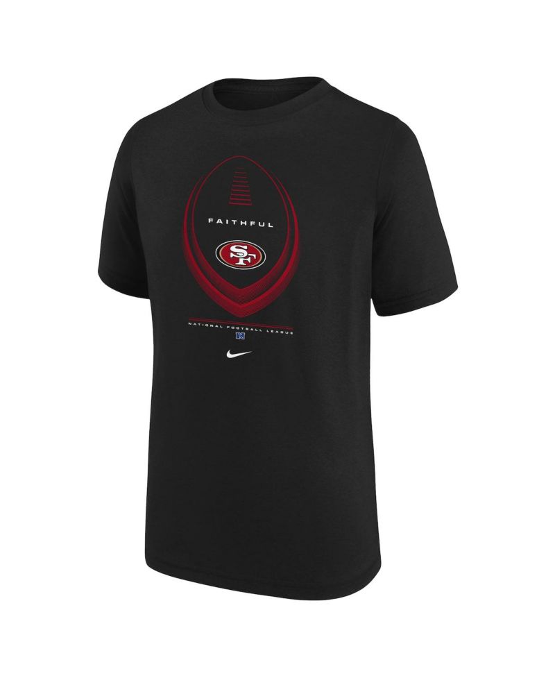 Big Boys and Girls Black San Francisco 49ers Icon Legend Dri-FIT T-Shirt