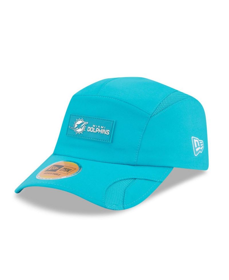 Men's Aqua Miami Dolphins 2025 Sideline Runner Adjustable Hat