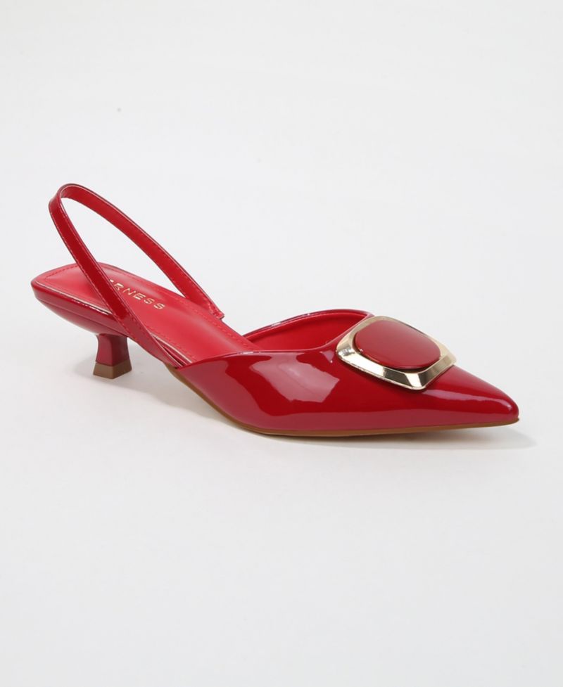 Geometric Women's Ornament Slingback Heels