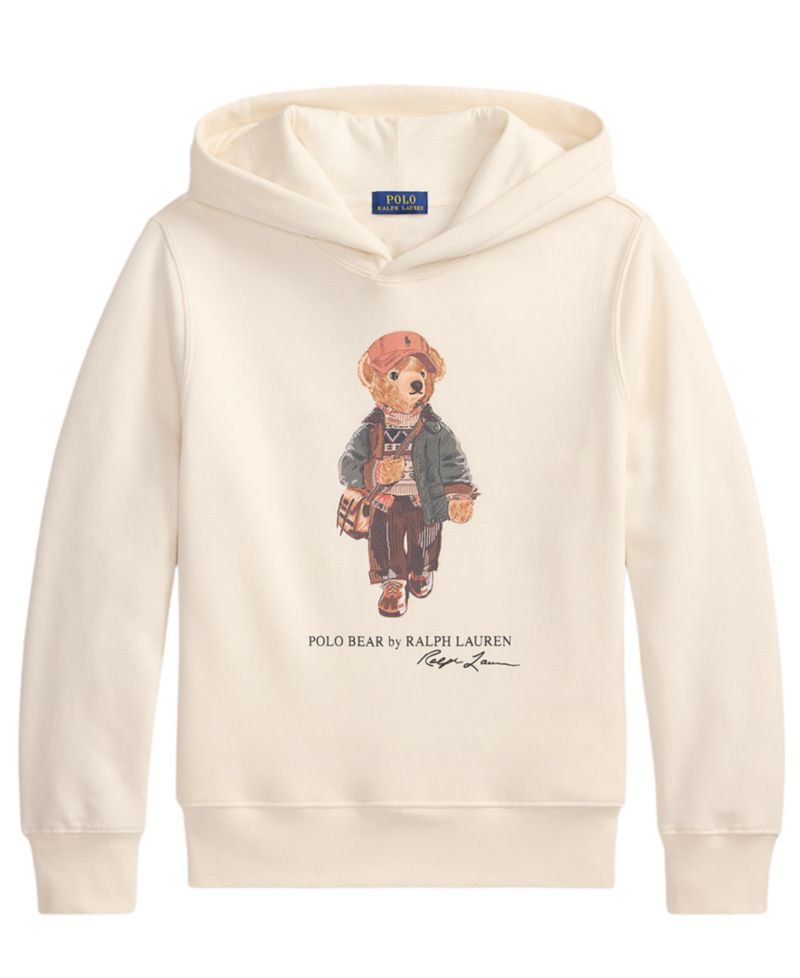 Толстовка с капюшоном Polo Bear с рисунком медведя для мальчиков 8-20 лет