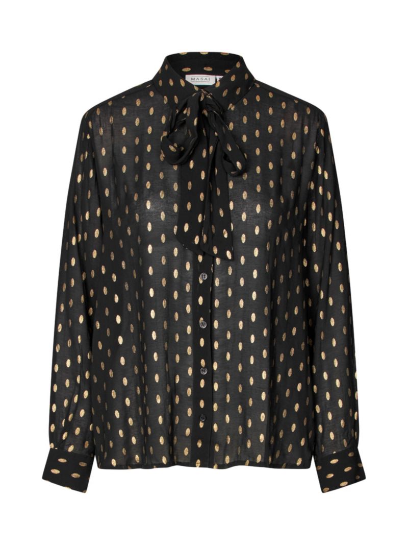 Women's MaInoria Neck Tie Shirt