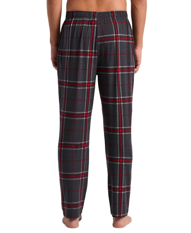 Men's Deluxe Touch Plaid Drawstring-Waist Sleep Pants