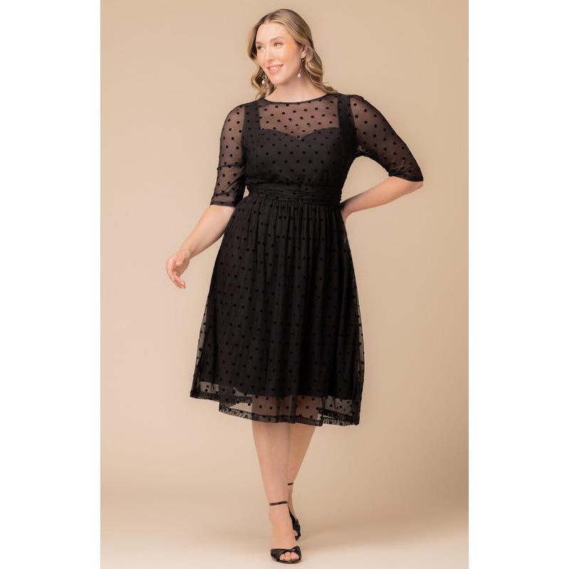 Plus Size Vita Mesh Cocktail Dress