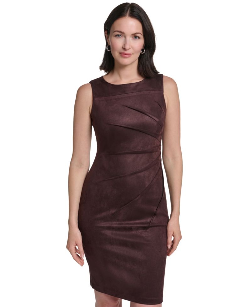 Women's Sleeveless Crew Neck Dress