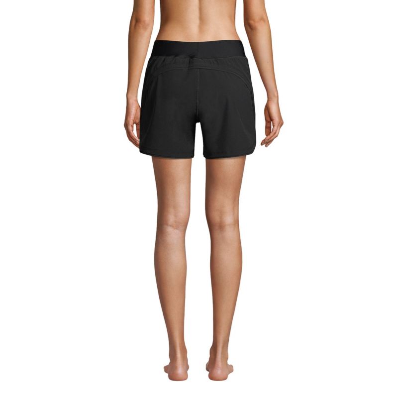 Women's Curvy Fit 5" Quick Dry Board Shorts Swim Shorts with Panty