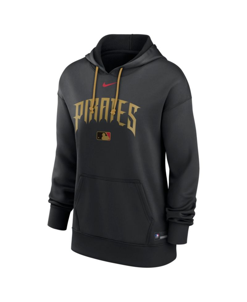 Women's Black Pittsburgh Pirates Authentic Collection City Connect Therma Hoodie