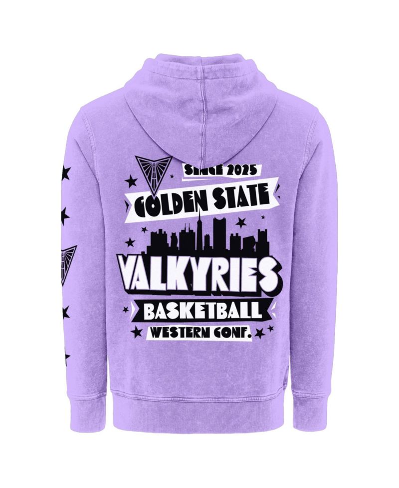 Men's and Women's Violet Golden State Valkyries Mineral Wash Hoodie