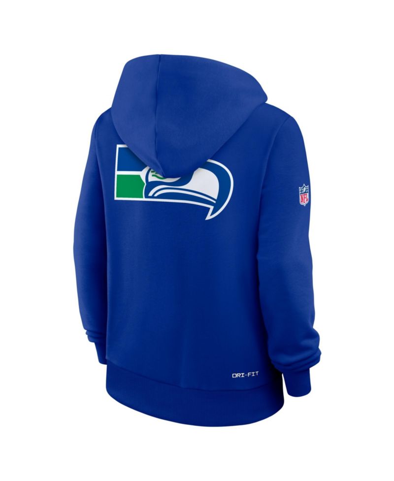Women's Royal Seattle Seahawks Sideline Standard Issue Alternate Dri-FIT Hoodie