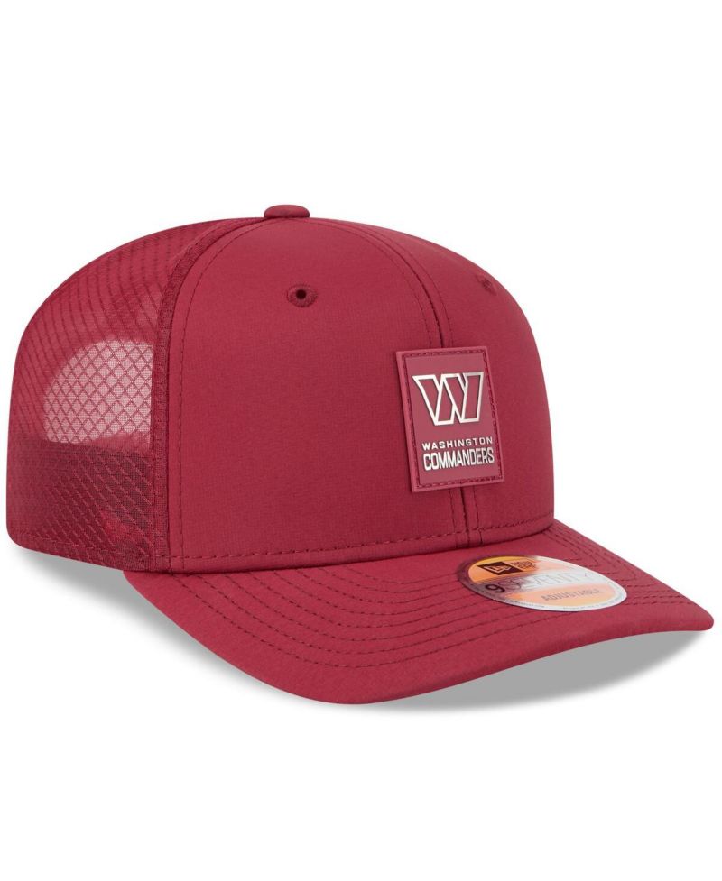 Men's Burgundy Washington Commanders 2025 Sideline 9SEVENTY Trucker Adjustable Hat