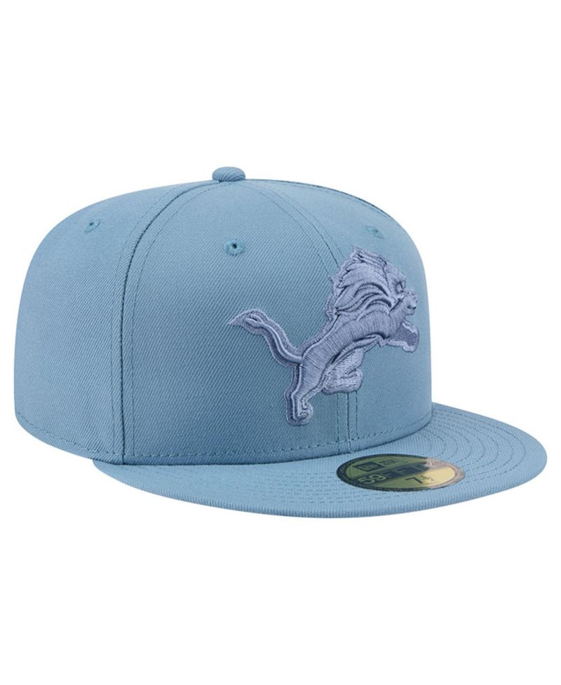 Men's Blue Detroit Lions Color Pack 59FIFTY Fitted Hat