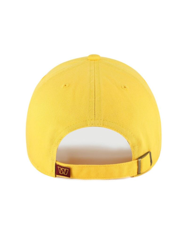 Men's Gold Washington Commanders Cleanup Adjustable Hat