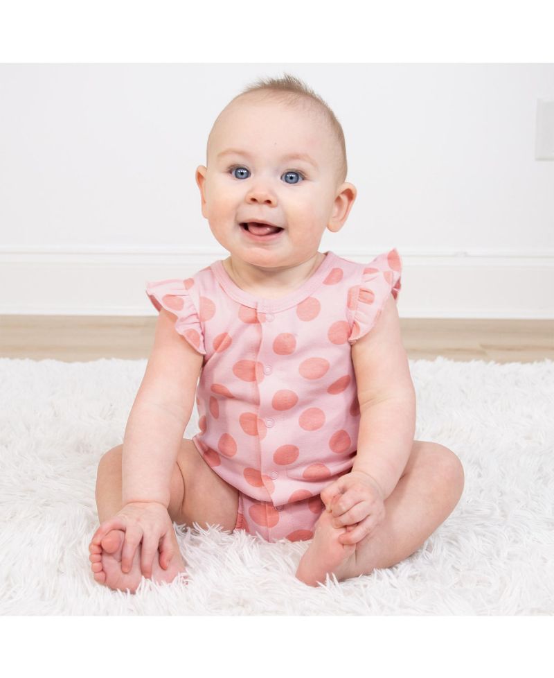 Baby Girls Rompers - 2 Pack, Navy Floral