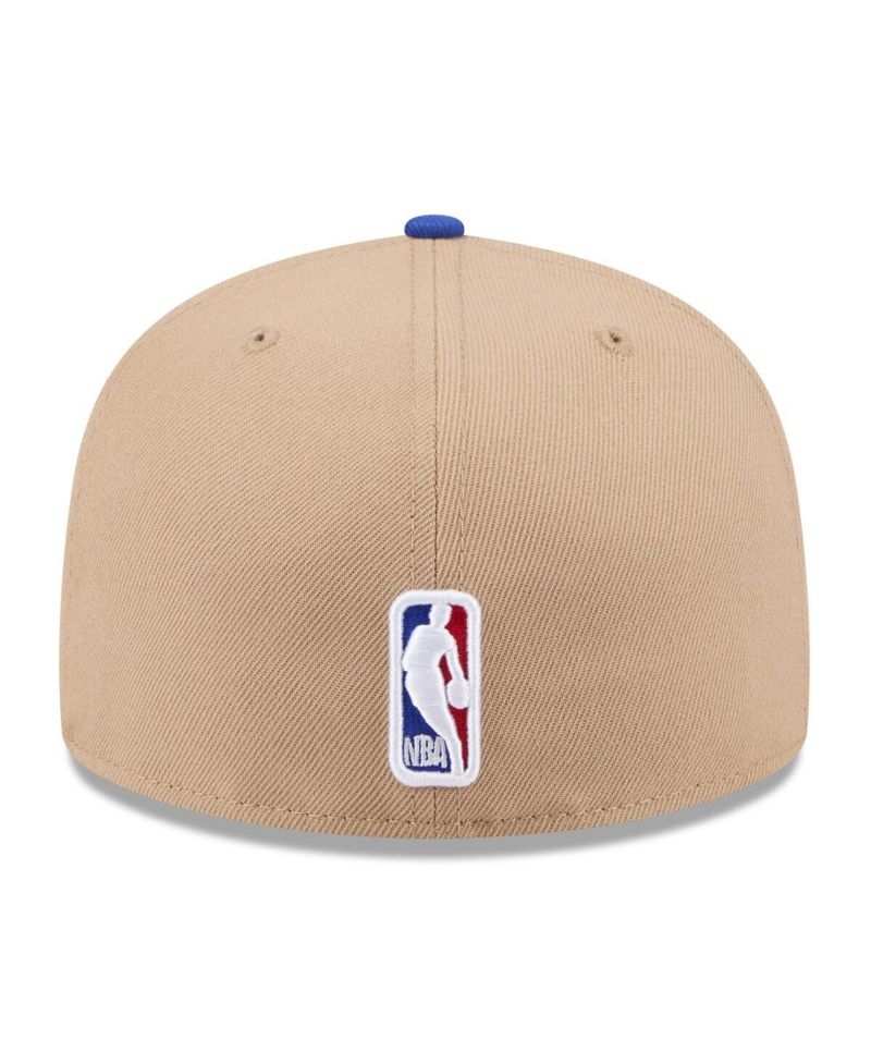 Men's Tan/Royal Golden State Warriors 2024 NBA Draft 59FIFTY Fitted Hat