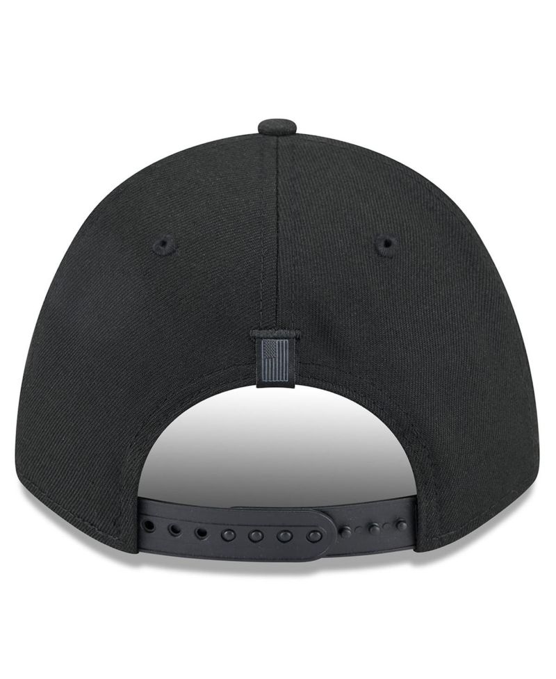 Men's Black Alex Bowman American Flag 9FORTY M-Crown A-Frame Adjustable Hat