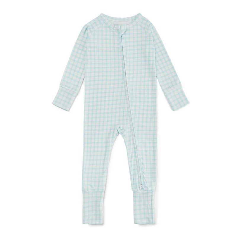 Boys Coastal Check Bamboo Sleeper