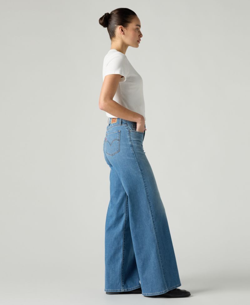 Plus Size Mid Rise 318 Shaping Wide-Leg Jeans