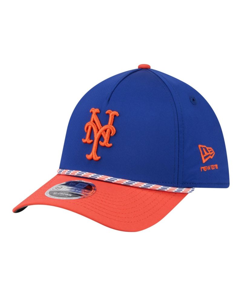 Men's Royal/Orange New York Mets Rope M-Crown A-Frame 39THIRTY Flex Hat