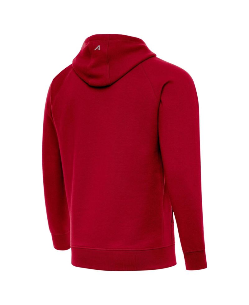 Men's Red Tampa Bay Buccaneers Brushed Carbon Victory Pullover Hoodie