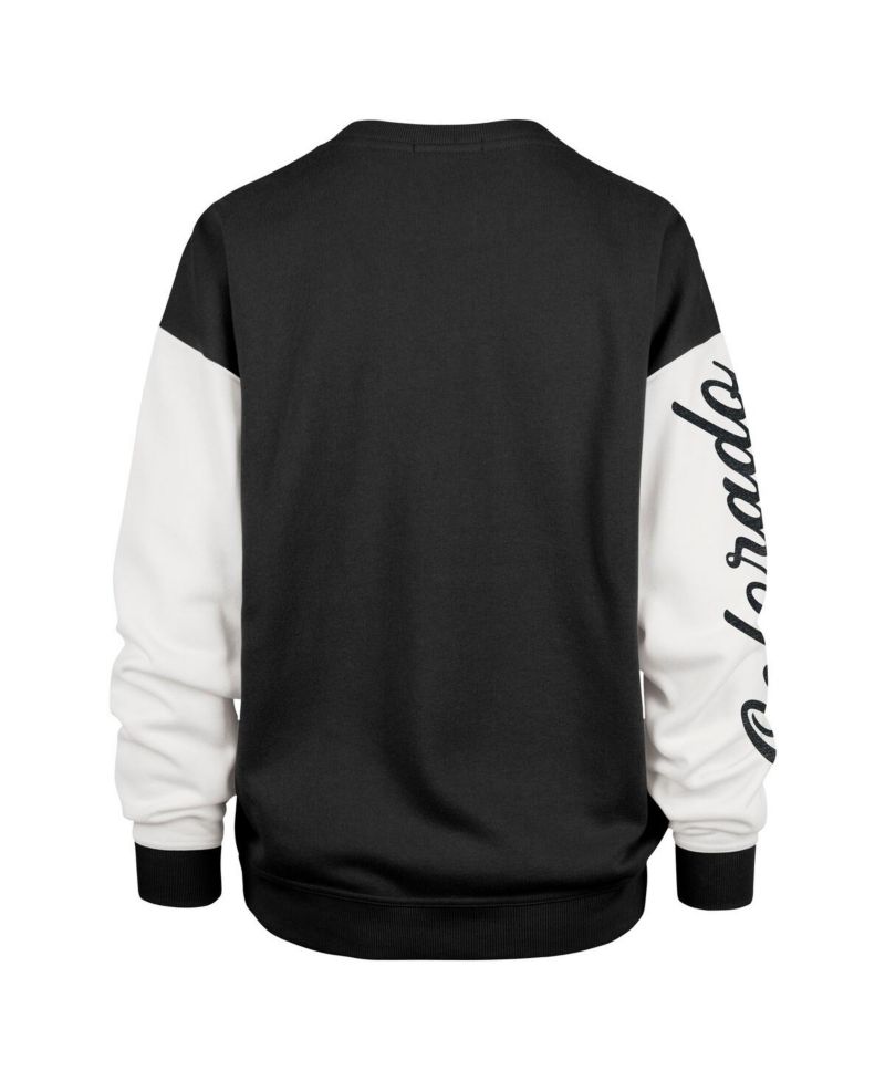 Women's Black Colorado Buffaloes Double Header Rise Andie Pullover Sweatshirt