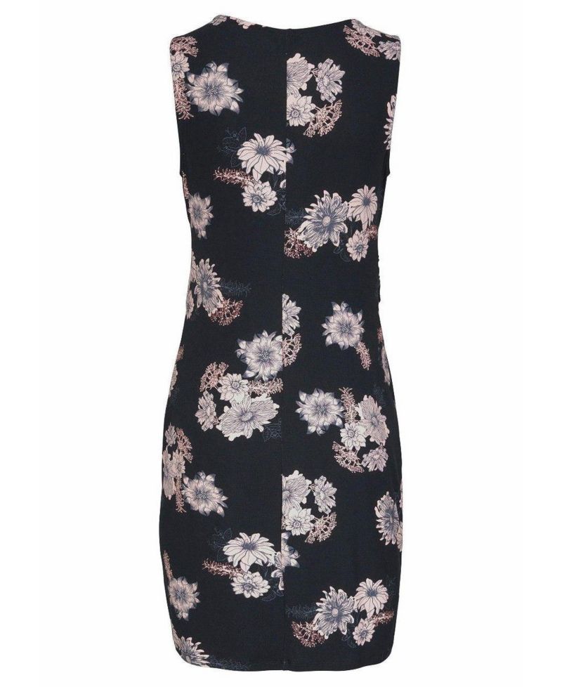Women's Viscose Floral Print A-Line Short Dress