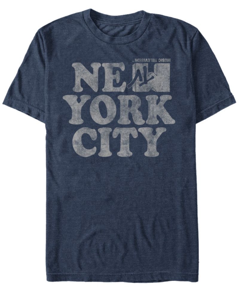 MTV Men's New York City Logo Short Sleeve T-Shirts