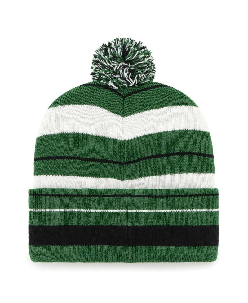 Men's Green New York Jets Powerline Cuffed Knit Hat with Pom
