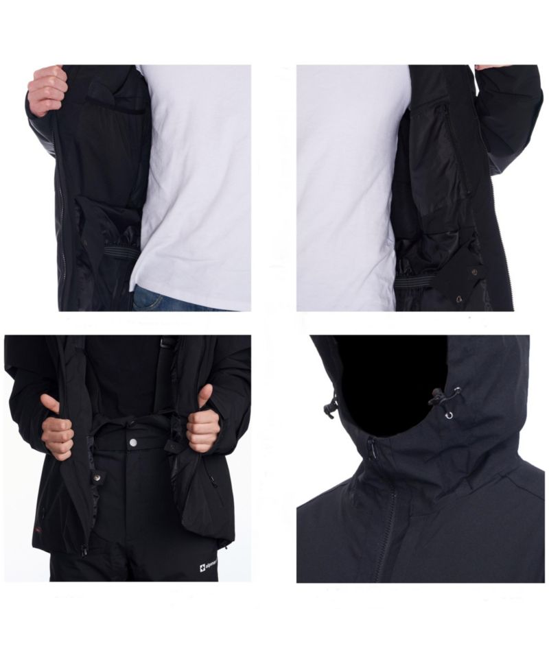 Mens Waterproof Ski Jacket Snowboarding Winter Snow Coat Raincoat