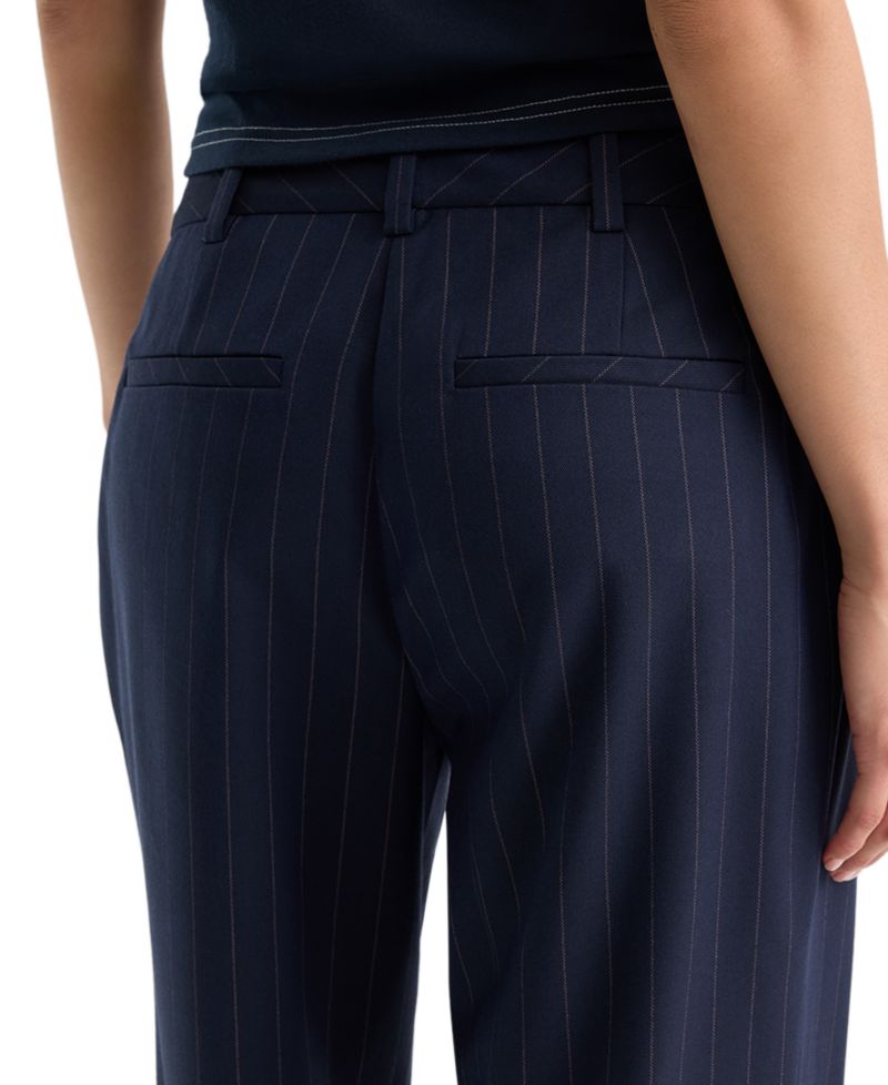 Women's Low-Rise Relaxed Straight-Leg Pants