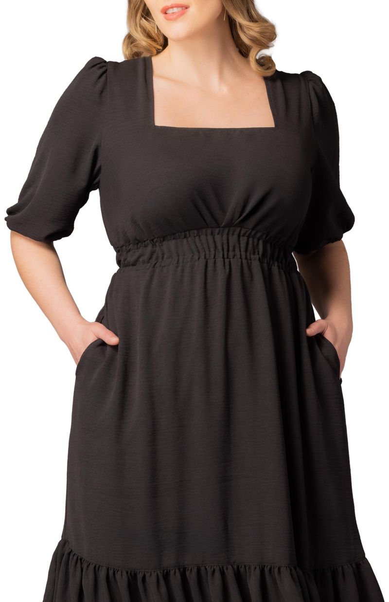 Plus Size Bailey Square Neck Maxi Dress