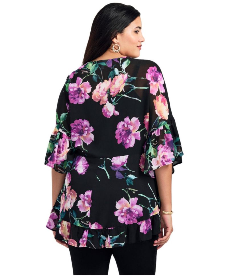 Women's Plus Size Harlow Frill Detail Blouse