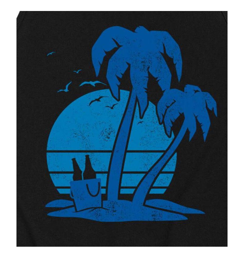 Hybrid Apparel Beach and Beer Mens Jersey Tank