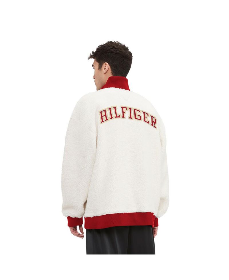 Men's Cream San Francisco 49ers Jordan Sherpa Quarter-Zip Sweatshirt