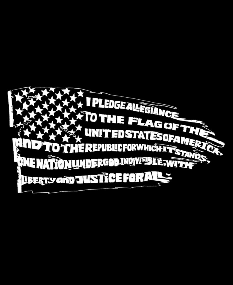Men's American Flag Text Graphic Tank Top