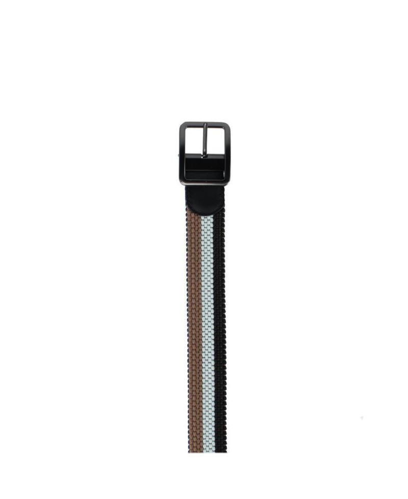 Men's Matias Stripe Reversible Braided Casual Golf Belt