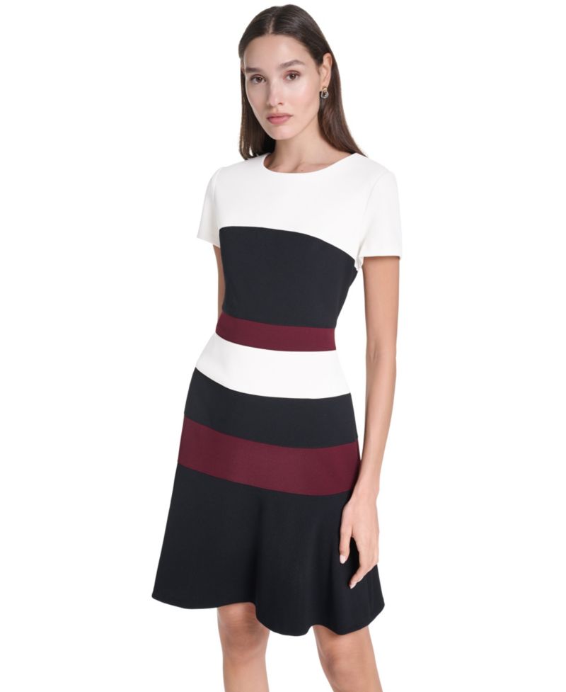 Petite Scuba Crepe Sheath Dress