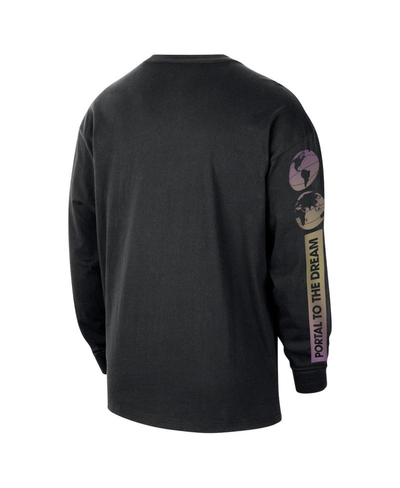 Men's Black NBA Team 31 Max90 Long Sleeve T-Shirt