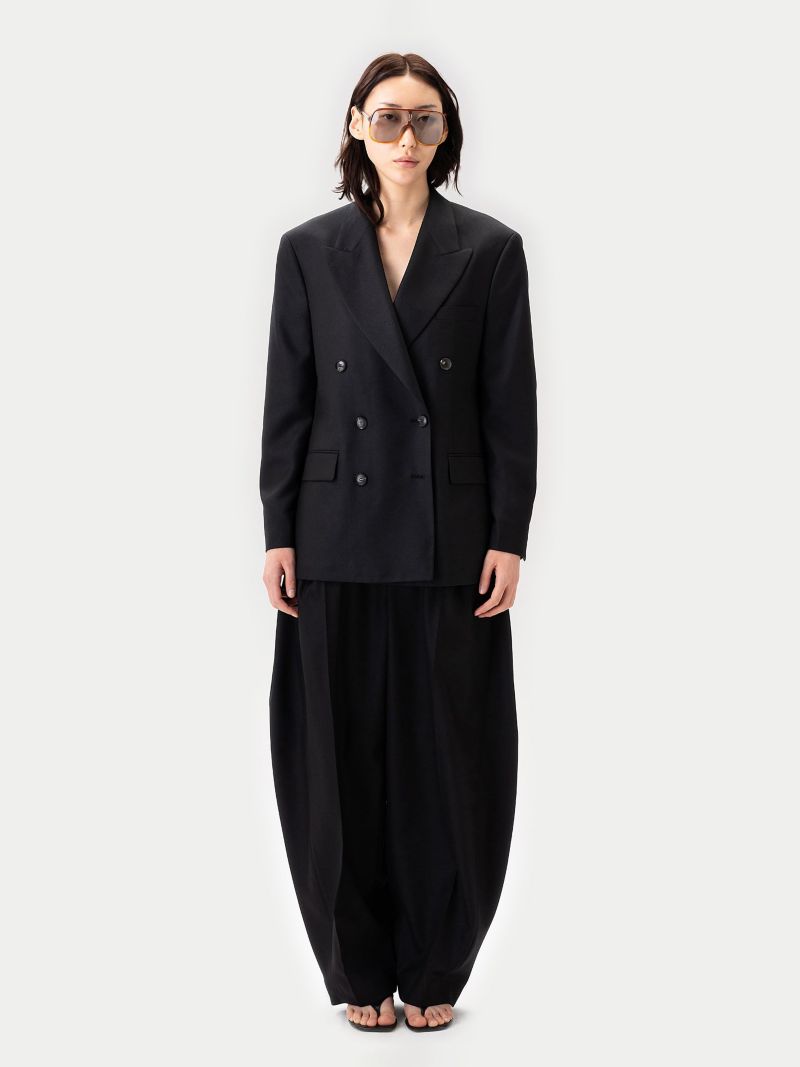 Women's Double-Breasted Cashmere Suit Blazer