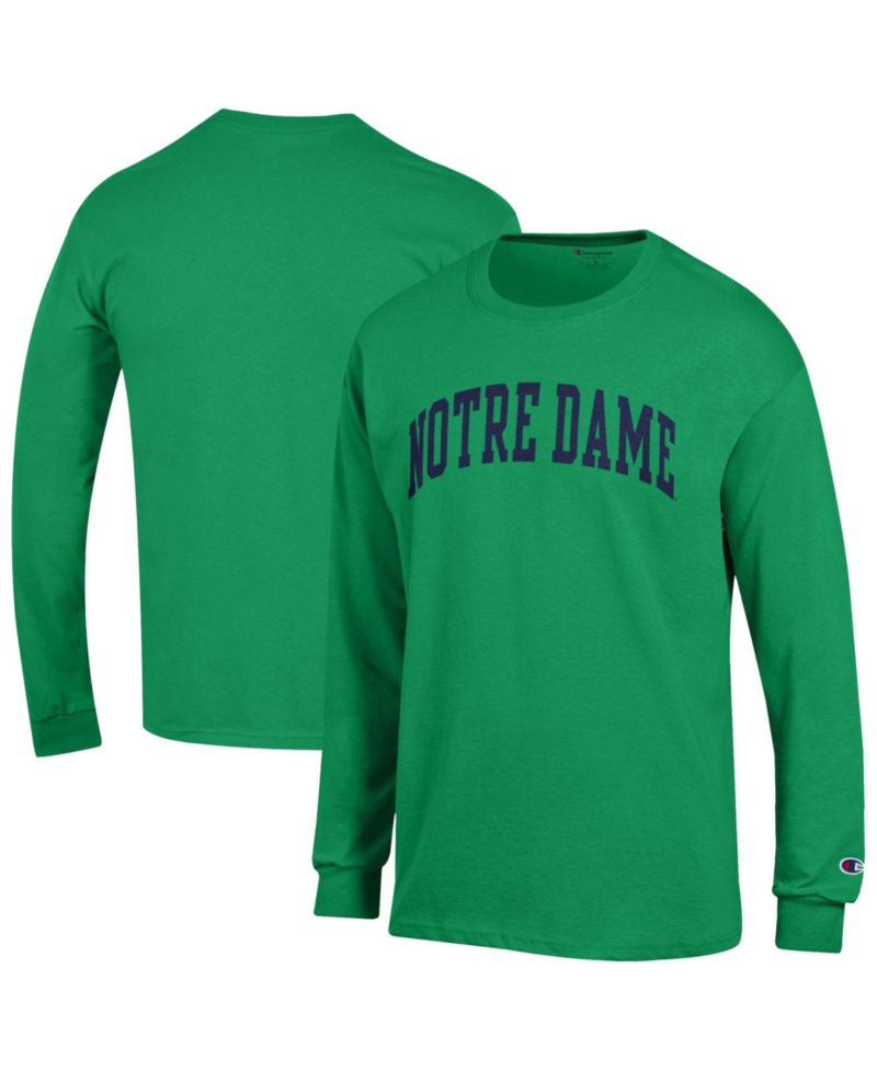 Men's Navy Notre Dame Fighting Irish Basic Arch Long Sleeve T-Shirt