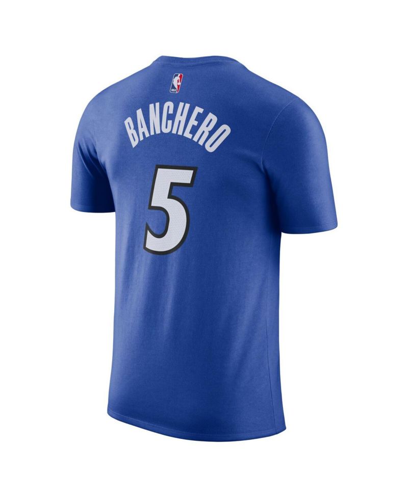 Men's Paolo Banchero Blue Orlando Magic Icon Edition Name & Number T-Shirt