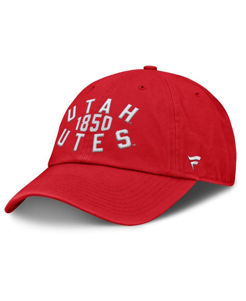 Men's Red Utah Utes Archer Adjustable Hat