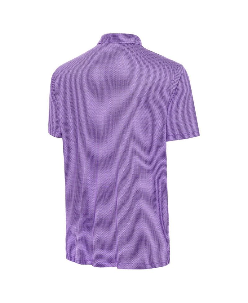 Men's Purple Clemson Tigers Golfer Rings Tribute Polo Shirt